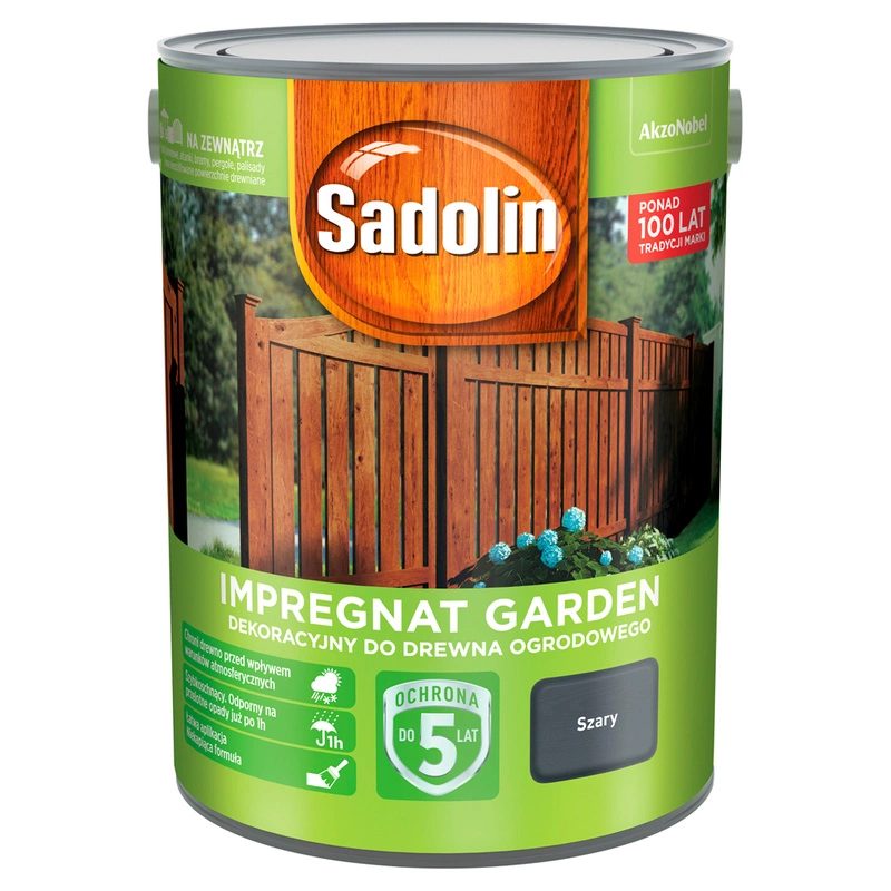 Impregnat do drewna SADOLIN GARDEN Szary 5l