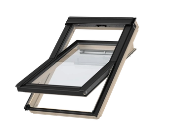 Okno dachowe Velux GLL FK06 1561 66x118 3-szybowe drewniane czarne