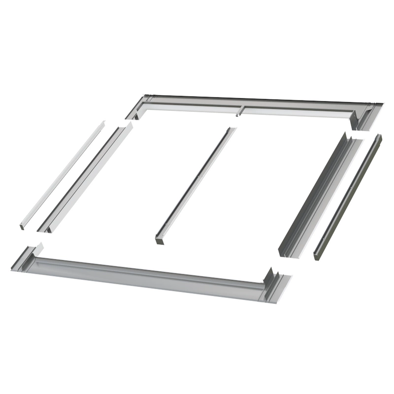 Kołnierz do okna dachowego Fakro ESV DUO 18 RAL 7022 78x160 do pokryć płaskich