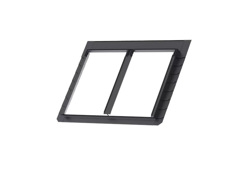 Kołnierz do okna dachowego Velux EBL MK10 0321B 78x160 duo do płaskich pokryć dachowych