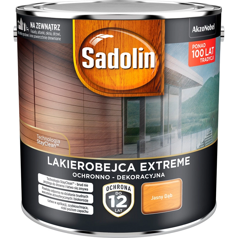 Lakierobejca ochronno- dekoracyjna SADOLIN EXTREME Jasny Dąb 2,5l