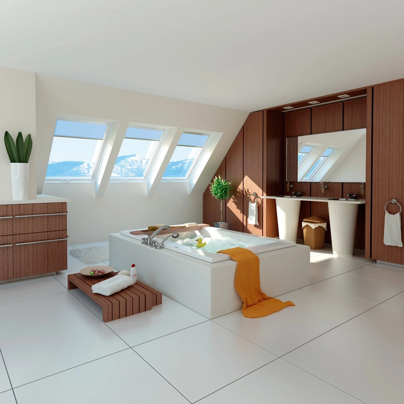 Okno dachowe Fakro PTP-V U4 RAL 9005 66x140 3-szybowe PVC