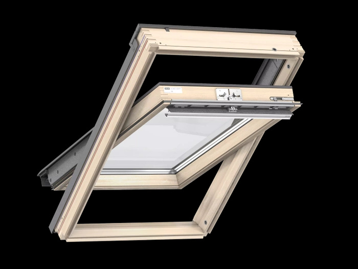 Okno dachowe Velux GLL MK06 1061 RAL 7043 78x118 3-szybowe drewniane