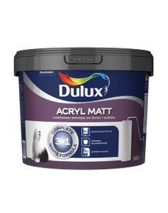 Farba do ścian i sufitów lateksowa Dulux ACRYL MATT biała mat 10L