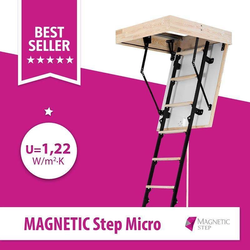 Schody strychowe MAGNETIC NEO STEP Micro 80x60