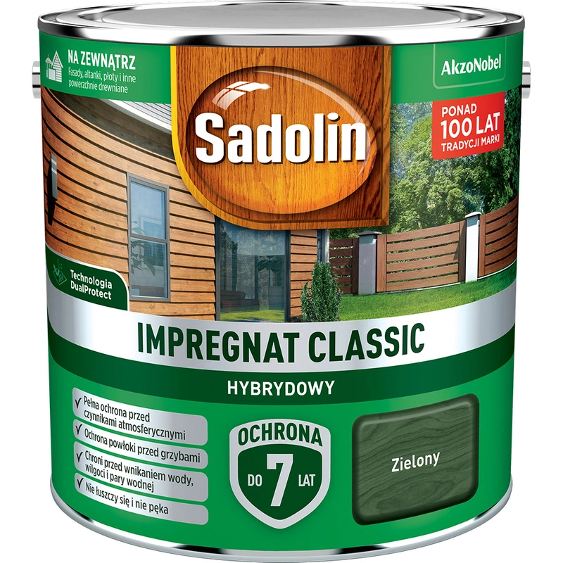 Impregnat do drewna SADOLIN Classic hybrydowy Zielony 2,5l