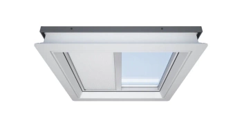 Roleta do okna do dachu płaskiego ROOFLITE+ FSA 1045 biały 90x120 solarna