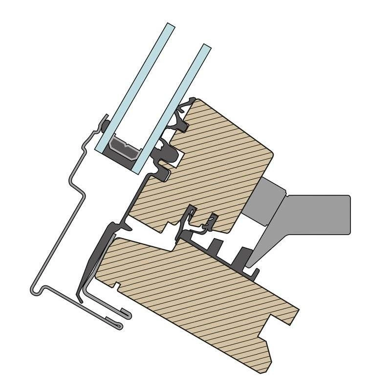 Zestaw okno dachowe ROOFLITE+ Solid Pine AAY F6A B900 drewniane + kołnierz falisty TFX 66x118