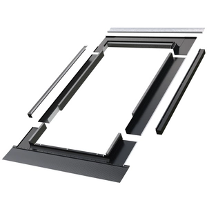 Kołnierz do okna dachowego Fakro EBV-PT RAL 9005 134x118 do blachy panelowej