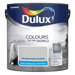 Farba do ścian i sufitów lateksowa Dulux Kolory Świata Skandynawska Prostota mat 2,5L