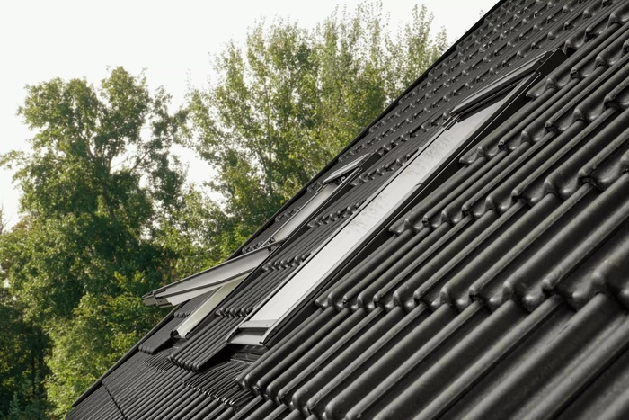 Kołnierz z BFX do okna dachowego Velux EDW UK08 1000 RAL 7043  134x140 do pokryć wysokoprofilowanych