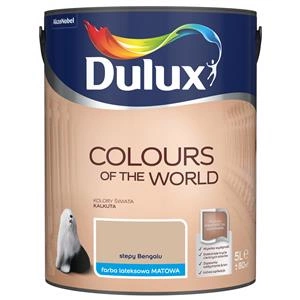 Farba do ścian i sufitów lateksowa Dulux Kolory Świata Stepy Bengalu mat 5L