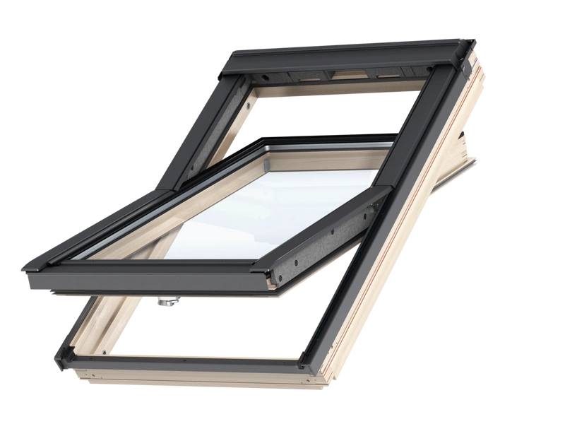 Okno dachowe Velux GLL MK04 1061B RAL 7043 78x98 3-szybowe drewniane