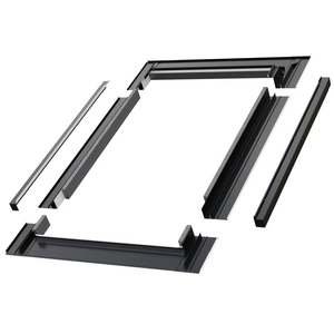 Kołnierz do okna dachowego Fakro ESV-T RAL 9005 114x180 do pokryć płaskich