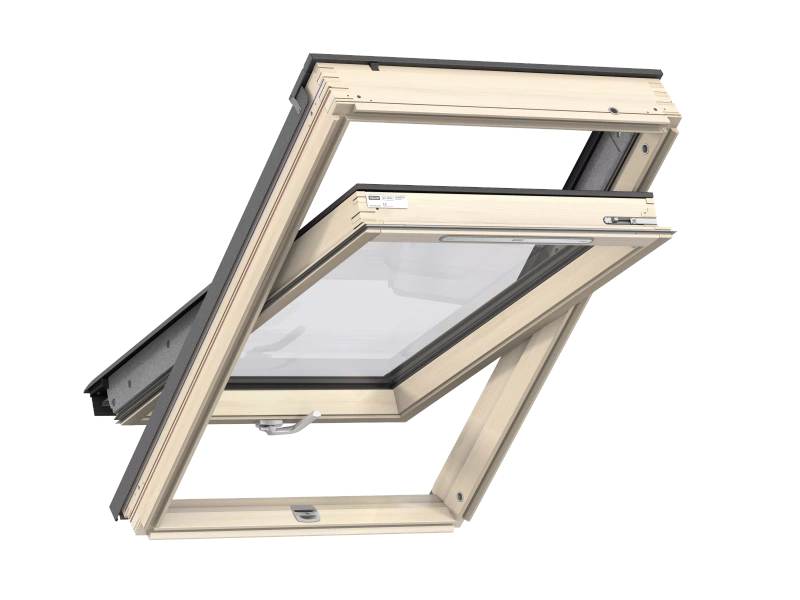 Okno dachowe Velux GLL MK08 1064B RAL 7043 78x140 3-szybowe drewniane