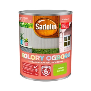 Farba dekoracyjno- ochronna do drewna SADOLIN KOLORY OGRODU Zielona Limonka 0,7l