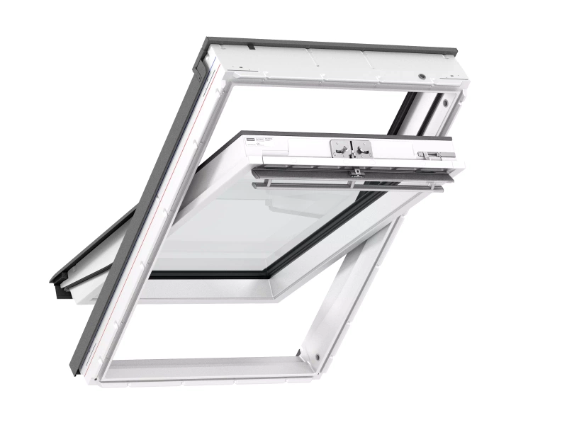 Okno dachowe Velux GLU SK08 0064 RAL 7043  114x140 3-szybowe drewniano-poliuretanowe