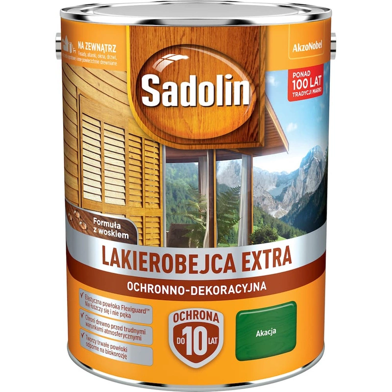 Lakierobejca do drewna SADOLIN EXTRA Akacja 5l