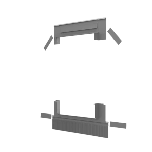 Kołnierz do okna dachowego ROOFLITE+ SSX M6A 78x118 do pokryć na rąbek stojący