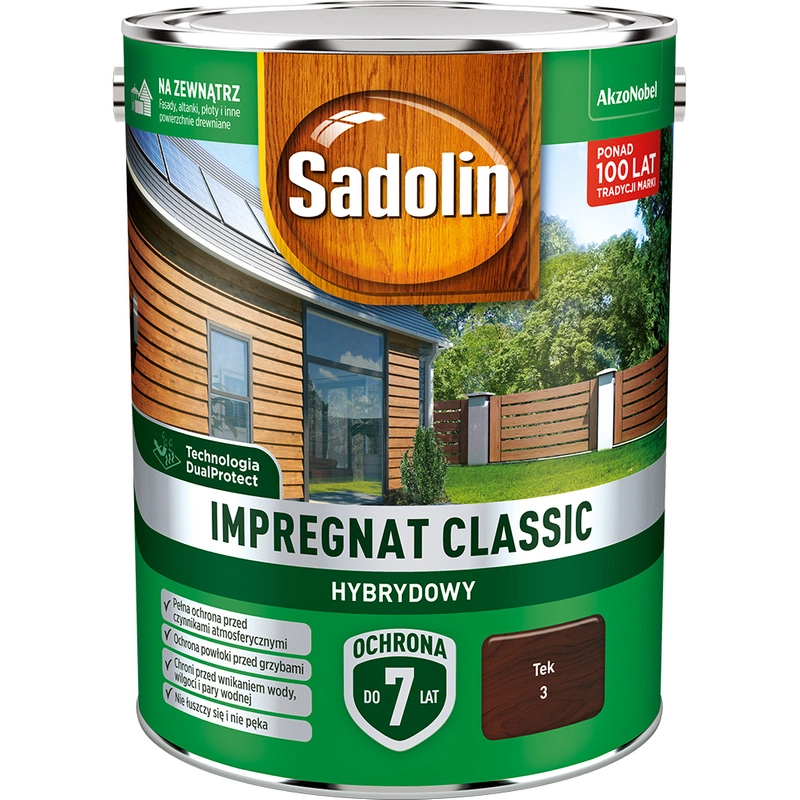 Impregnat do drewna SADOLIN Classic hybrydowy Tek 4,5l