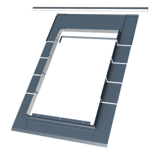 Kołnierz do okna dachowego OKPOL L RAL 7016 55x98 do pokryć łuskowych