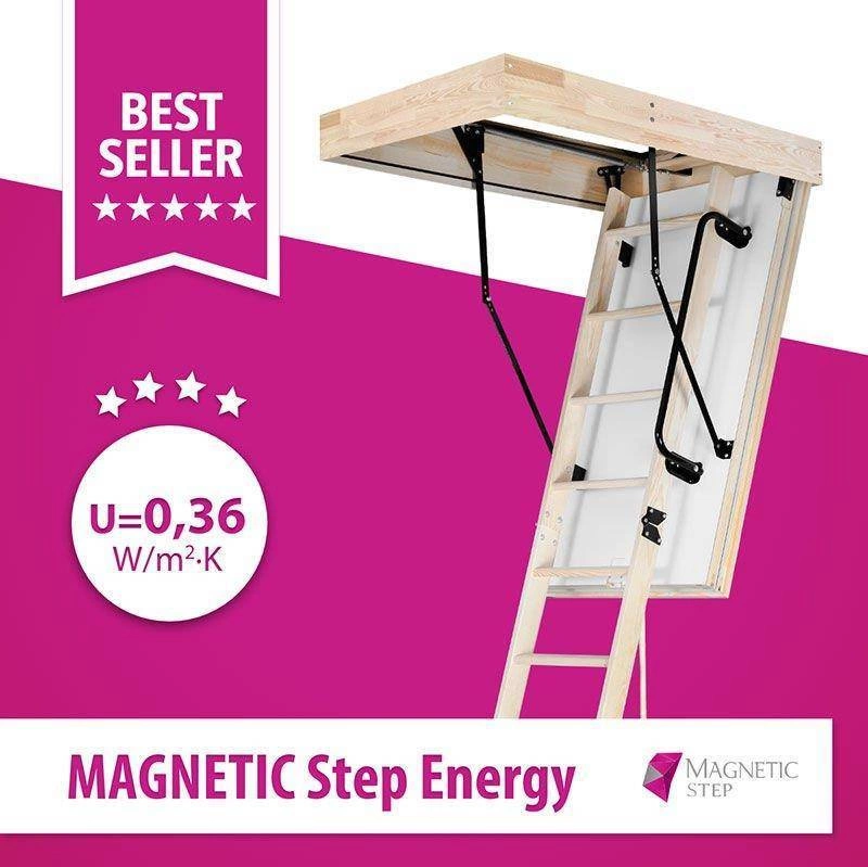Schody strychowe MAGNETIC NEO STEP Energy 70x120x280