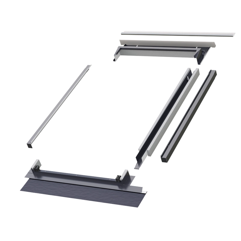 Kołnierz do okna dachowego Fakro EZV-AT AX02 RAL 7016 55x98 kombi moduł środkowy do pokryć falistych