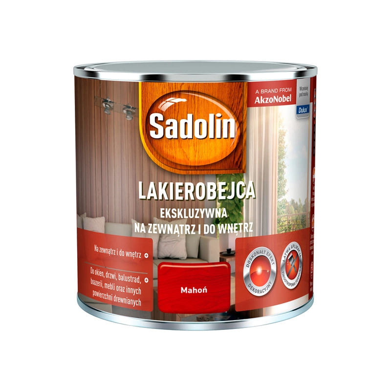 Lakierobejca do drewna SADOLIN Ekskluzywna Mahoń 0,25l