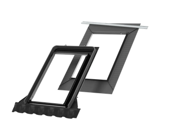Kołnierz do okna dachowego Velux EDW UK04 2500 czarny 134x98 do pokryć wysokoprofilowanych