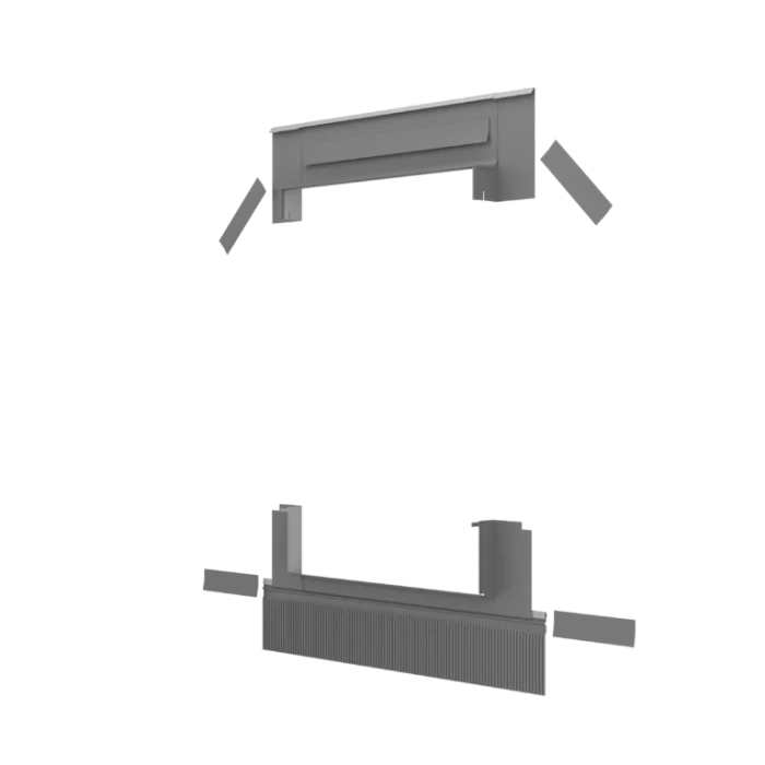Kołnierz do okna dachowego ROOFLITE+ SSX 55x98 do pokryć na rąbek stojący
