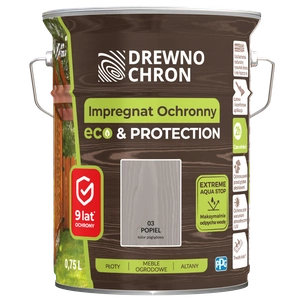 Impregnat do drewna DREWNOCHRON IMPREGNAT OCHRONNY ECO&PROTECTION popiel 4,5l