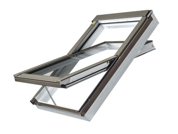 Okno dachowe Fakro PTP-V U4 RAL 7022 ZW 55x98 3-szybowe