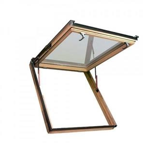 Okno dachowe Fakro FEP P2 RAL 7022 94x140 2-szybowe drewniane