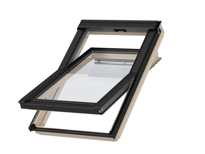 Okno dachowe Velux GLL MK06 1561 78x118 3-szybowe drewniane czarne