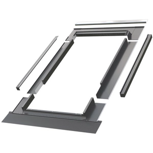 Kołnierz do okna dachowego Fakro EBV-PT RAL 7022 114x140 do blachy panelowej