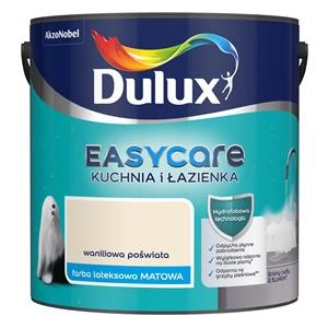 Farba do kuchni i łazienki lateksowa Dulux EasyCare Kuchnia i Łazienka Waniliowa poświata mat 2,5L