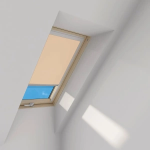 Roleta wewnętrzna do okna dachowego Fakro ARP Z-W/241 134x118 rozpraszająca elektryczna