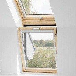 Okno dachowe kolankowe VELUX VFA MK38 3066 94x94 3-szybowe drewniane