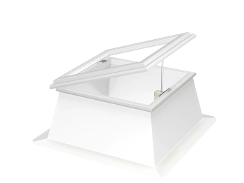 Okno do dachu płaskiego Velux CVJ 080080 2220 80x80 otwierane elektryczne podstawa 50 cm