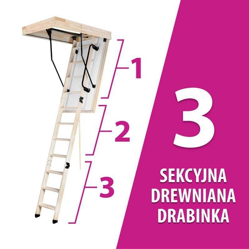 Schody strychowe MAGNETIC NEO STEP Energy 70x120x280