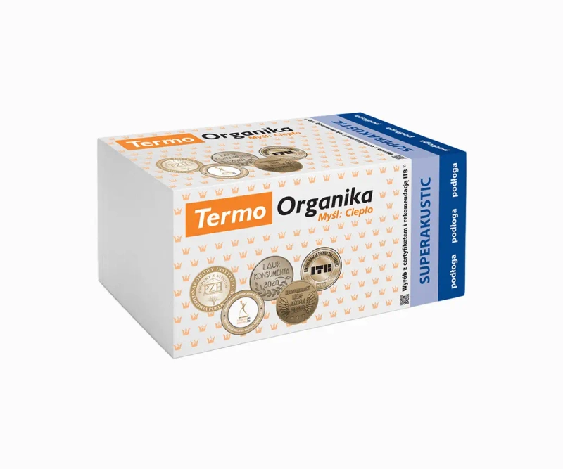 Styropian podłogowy TERMO ORGANIKA Superakustic 045 gr. 2 cm