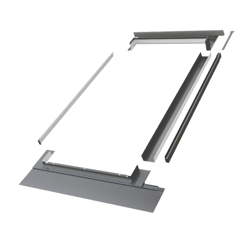 Kołnierz do okna dachowego Fakro KZV-2-P RAL 7022 94x98 kombi moduł środkowy do pokryć falistych