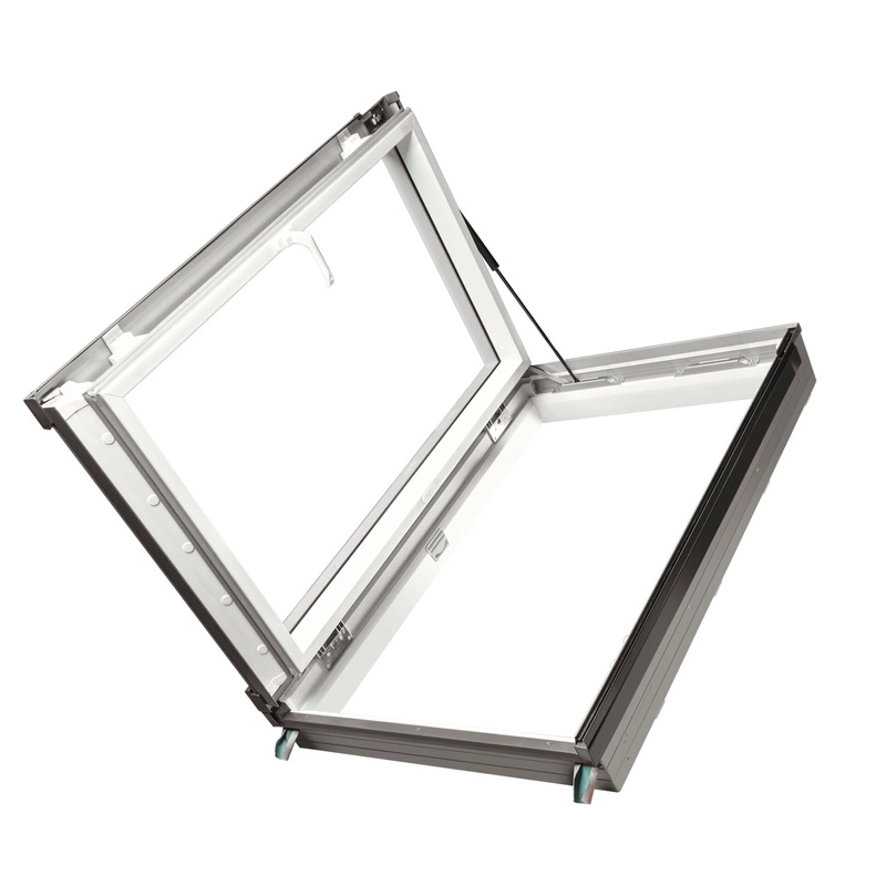 Okno dachowe wyłazowe Fakro PWP/L U5 RAL 7022 78x98 3-szybowe PVC