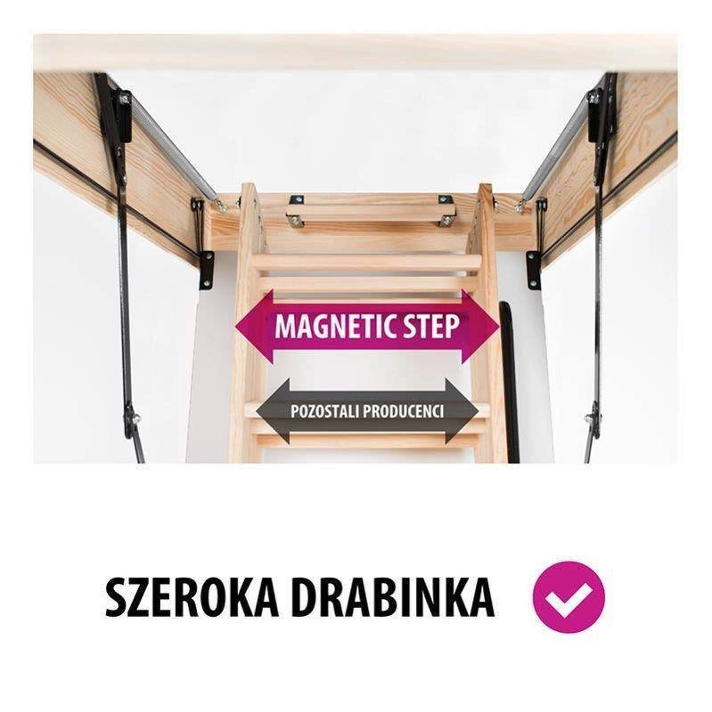 Schody strychowe MAGNETIC NEO STEP Prima 70x120