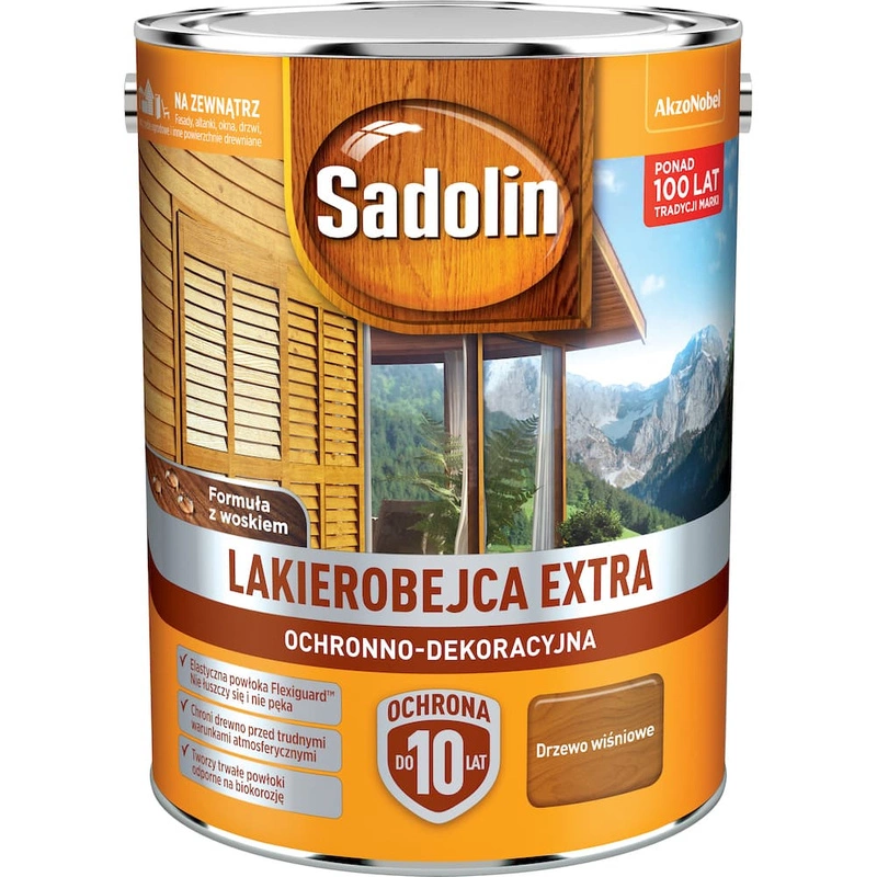 Lakierobejca do drewna SADOLIN EXTRA Drzewo Wiśniowe 5l