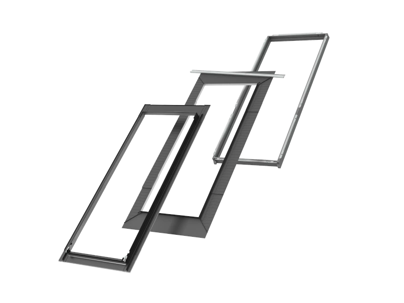 Kołnierz do okna dachowego Velux EDS PK19 2000 RAL 7043 94x252 do pokryć płaskich