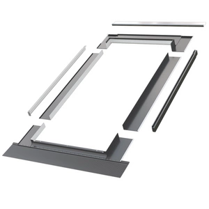 Kołnierz do okna dachowego Fakro EBV-P RAL 7022 134x98 do blachy panelowej