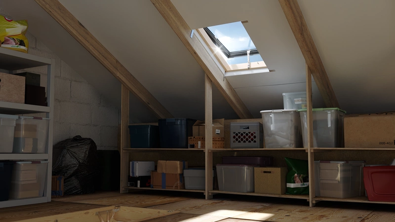 Wyłaz dachowy ROOFLITE+ Fenstro K300 45x55 z ogranicznikiem