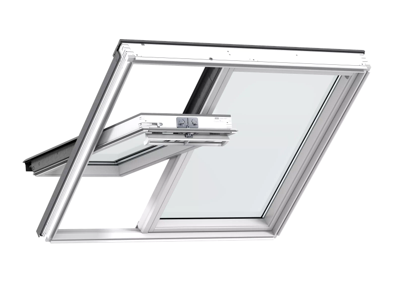 Okno dachowe Velux GGLS FFK08 2066 2w1 3-szybowe drewniane