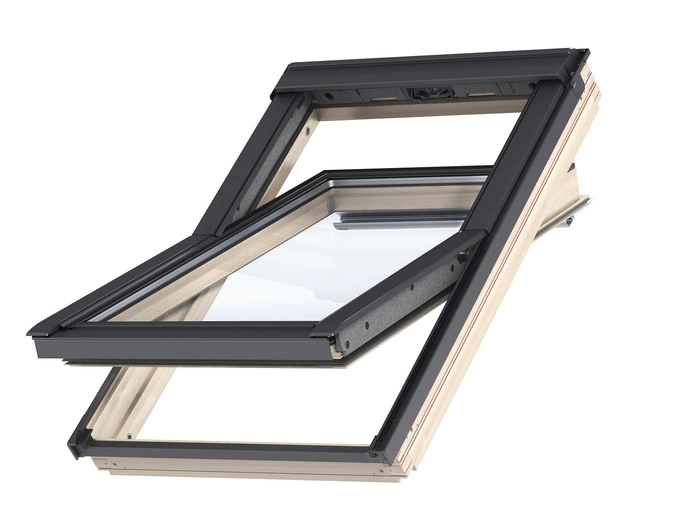 Okno dachowe Velux GLL MK08 1061 RAL 7043 78x140 3-szybowe drewniane